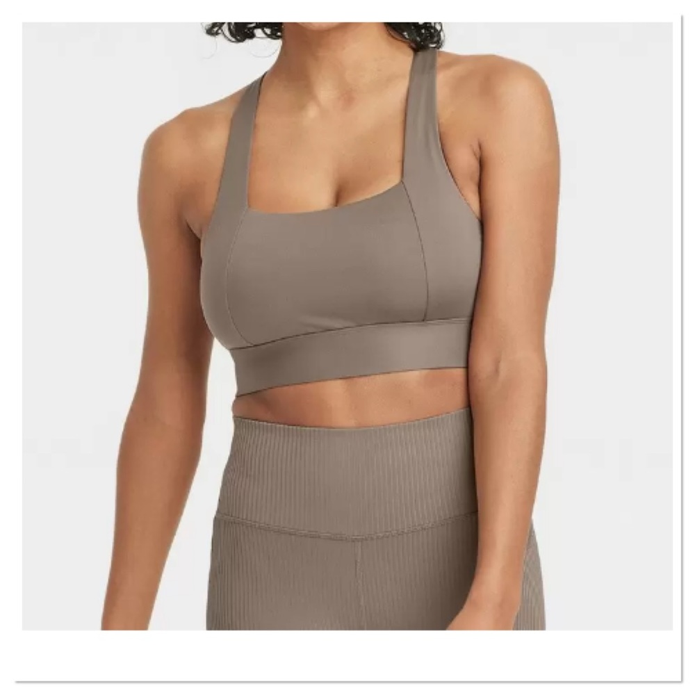Women’s Medium Support Square Neck Crossback Sports Bra All In Motion